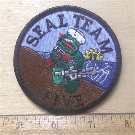 US Navy - Seal Team Five Embroidered Patch | Us navy seals, Embroidered ...