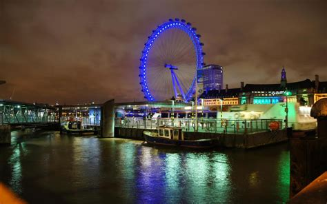 Night View Of The London Eye HD desktop wallpaper : Widescreen : High ...