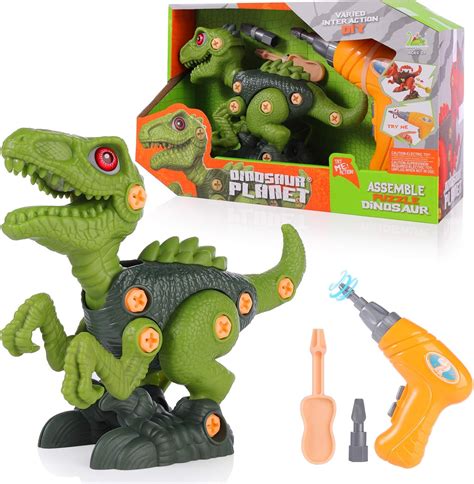 Dinosaur Toys with Electric Drill for Educating STEM Learning Kids Age ...