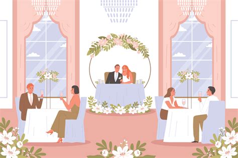 Wedding Ceremony Feast Composition 8131973 Vector Art at Vecteezy