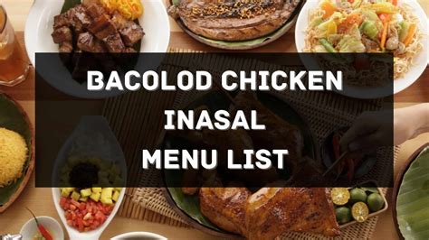 Bacolod Chicken Inasal Menu Prices Philippines 2024 [Updated] — All ...