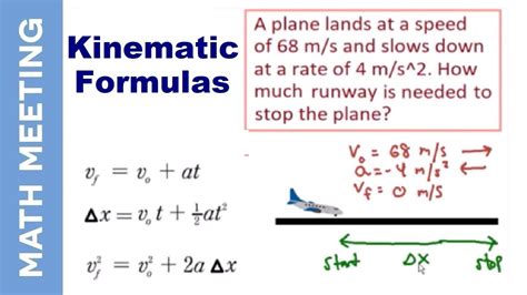 Physics Kinematic Equations Practice Problems - Tessshebaylo