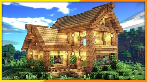 Minecraft Holzhaus bauen Tutorial 1.19 - Starter Haus bauen in ...