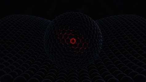 3D Glowing Dark Red Orb Art Wallpaper, HD Abstract 4K Wallpapers ...