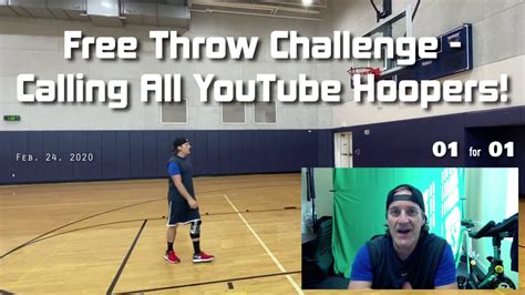 FREE THROW CHALLENGE - MY QUEST FOR 100 FREE THROWS IN A ROW - YouTube