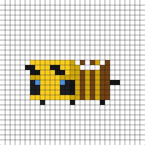 Minecraft Bee Perler Bead Pattern Bead Sprites Animals Fuse, 58% OFF