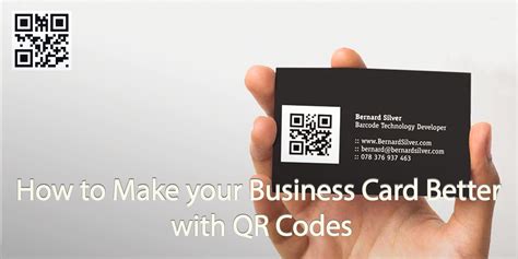 Black Editable Business Card QR Code Business Card ...