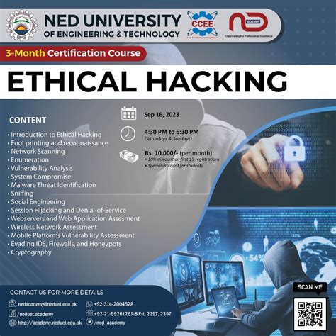 Ethical Hacking | NED Academy - CCEE | CMPP