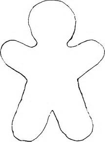 Gingerbread Man Outline - ClipArt Best