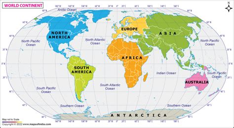 World Map Image Continents - Guinna Hyacinthia