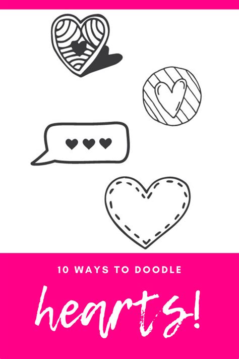 10 Easy Heart Doodles for February - The Bold Abode