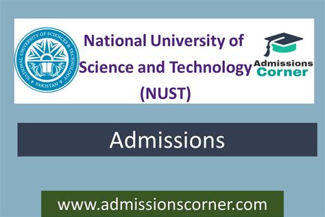 National University of Science and Technology NUST PhD Admissions 2025