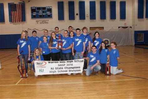 Archery team at Warren Hills Regional High School win 2014 state ...