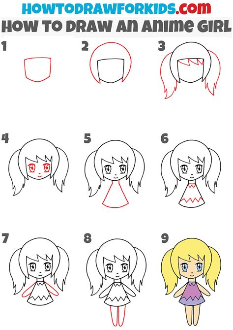 How To Draw Anime Girls Step By » Patientafternoon