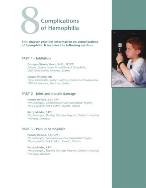 Complications of Hemophilia