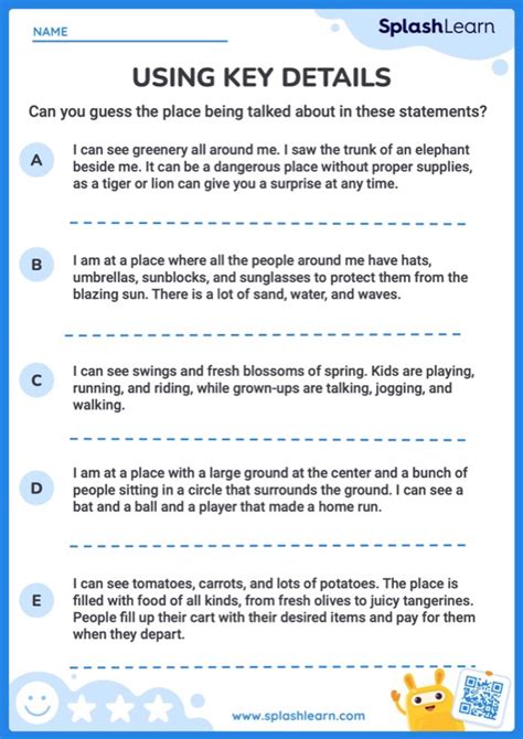 Using Key Details to Decode Meaning - ELA Worksheets - SplashLearn