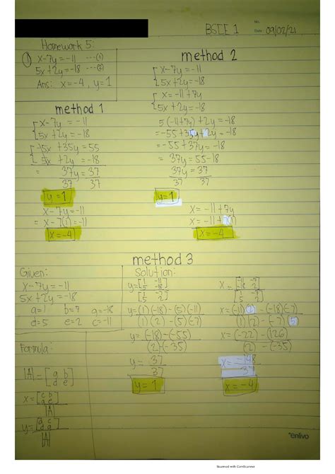 SOLUTION: Algebra systemsoflinearequations examples - Studypool