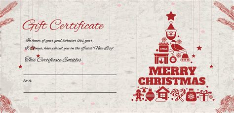 Christmas Gift Voucher Template 2023 Cool Ultimate Awesome Famous ...