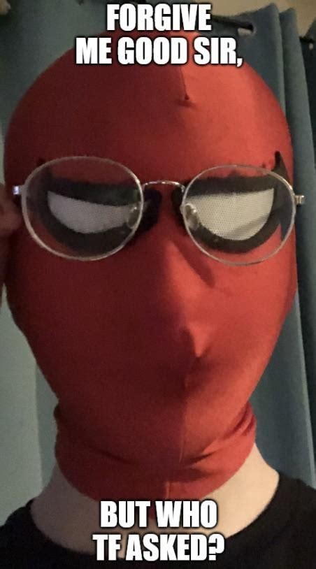 Spider-Man mask with Glasses : r/MemeTemplatesOfficial