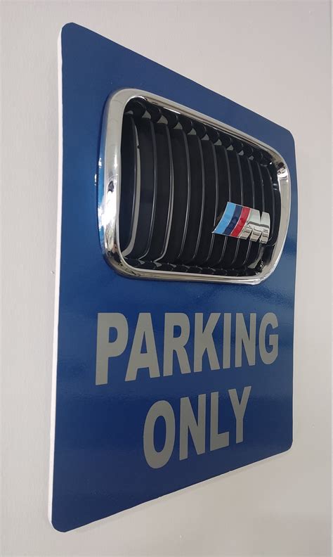 BMW Parking Only Sign , Man Cave Garage Custom Parking Sigs Wall Decor ...