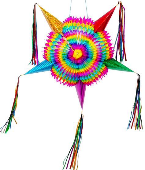 Buy Celly Party Mexican Star Pinata,Festive Rainbow Pinatas Party ...