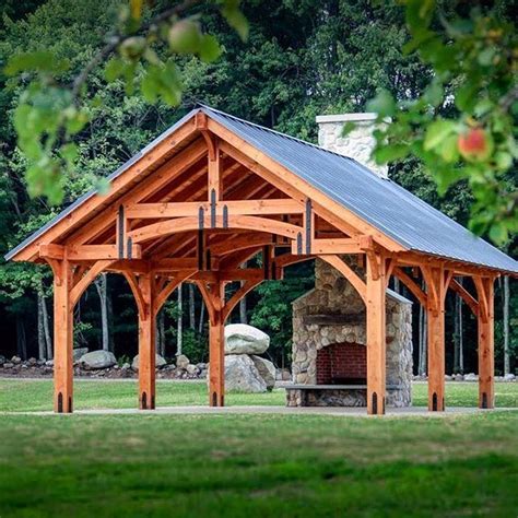 8 best Timber Frame Pavilion Plans images on Pinterest | Timber frames ...