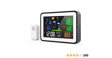 Weather Stations Wireless Indoor Outdoor Temperature Humidity Gauge ...