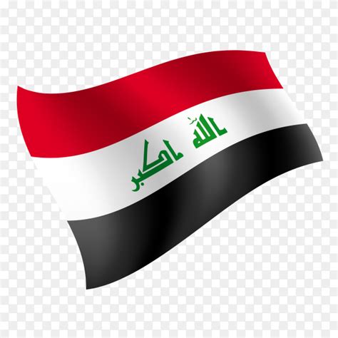 Iraq flag waving vector on transparent background PNG - Similar PNG