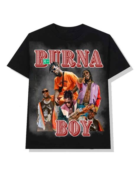 T-shirt vintage " BURNA BOY " | T shirt, Mens tshirts, Shirts