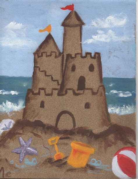 Sandcastles Art Project | Summer art projects, Spring art projects, Art ...