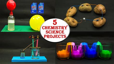 5 Chemistry Science Projects - YouTube