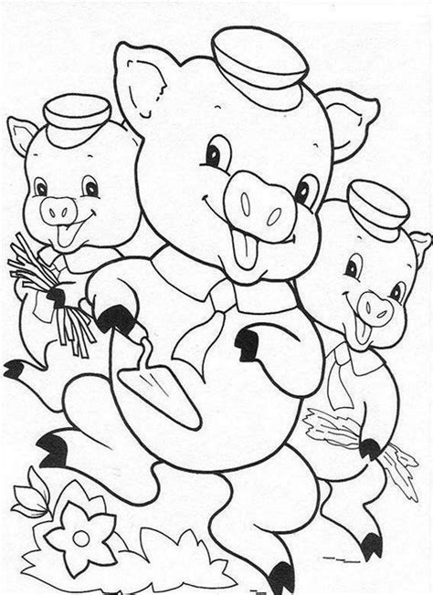 Printable Three Little Pigs Coloring Pages - Printable Word Searches