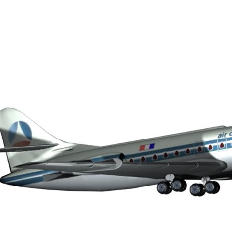 3d Sud Aviation Caravelle Model