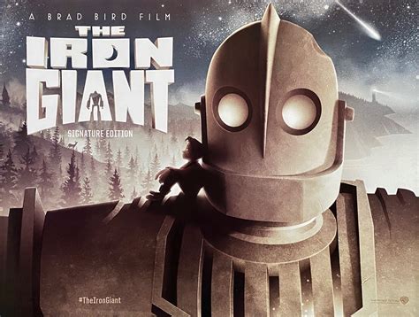 Original The Iron Giant movie poster - Brad Bird - Jennifer Aniston