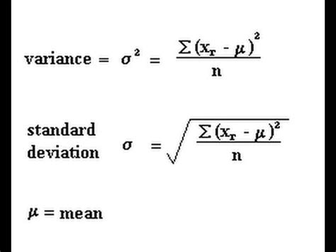 Standard Deviation And Variance Symbols