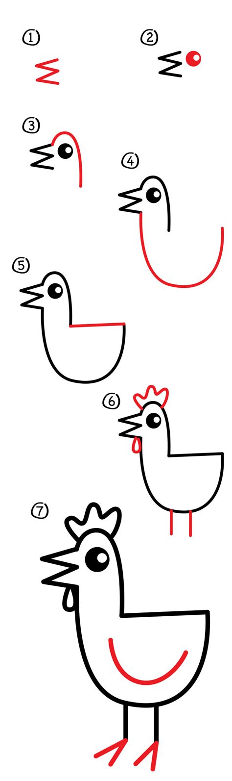 How To Draw A Chicken - Art For Kids Hub