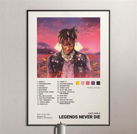 Juice WRLD - Legends Never Die Album Cover Poster | Architeg Prints