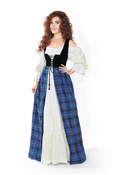 Scottish Costume Tartan Plaid Renaissance Faire Outlander Highland ...