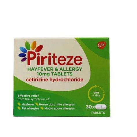 Piriteze Allergy Tablets (30)