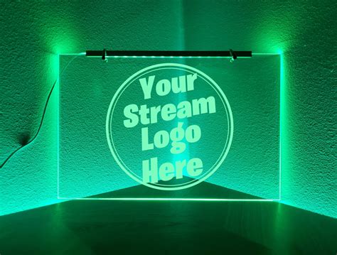 Custom Wall Hanging LED Sign with Engraved Acrylic Panel for | Etsy