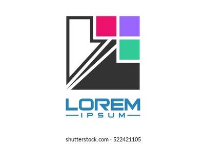 Abstract Square Logo Concept Stock Vector (Royalty Free) 522421105 ...