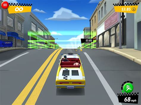 Screenshot of Crazy Taxi: City Rush (iPad, 2014) - MobyGames