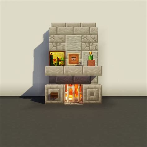 Cozy Fireplace in Minecraft