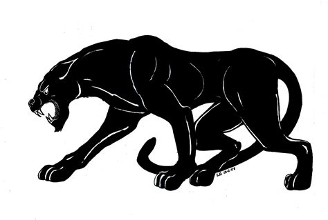 Panther drawing clipart – Clipartix