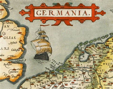 Old Map of Germany 1595 Vintage Map Wall Map Print - VINTAGE MAPS AND ...