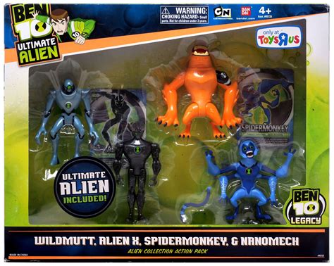 Bandai Toys Ben 10 Ultimate Alien Alien Collection Action Pack #2 ...