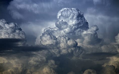 Wallpaper : sunlight, sky, clouds, storm, horizon, thunder, cloud ...