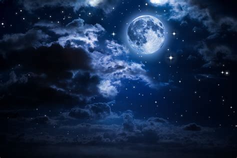 Full moon wallpaper, Moon, night, clouds, sky HD wallpaper | Wallpaper ...