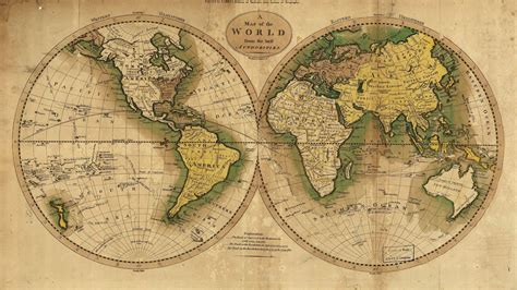 Vintage wallpaper, world map, history, ancient history, globe | World ...