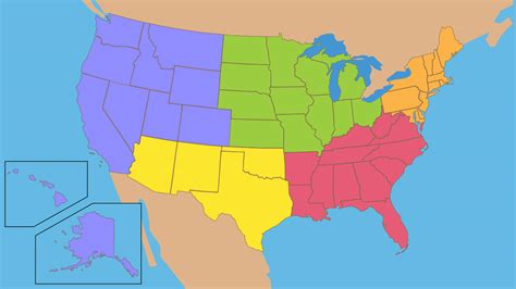 United States Map With Regions